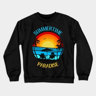 Summer Vibes Hello summer Beach summertime paradise Crewneck Sweatshirt